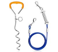 Hands-Free Dog Lead for Medium and Large Breeds Bungee Leash Adjustable Waist Belt with Zipper Pouch Reflective Stitches for Running Walking Jogging Hiking (3M)