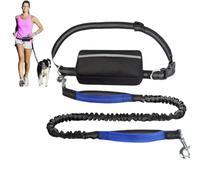 Hands Free Dog Leash with Zipper Pouch,Around The Waist No Pull Running Dogs Belt with Reflective Stitches,Retractable Bungee Waist Dog Leash for Walking,Jogging and Running Your Dogs
