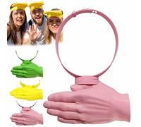 Hands-Free Hand Shade Hat - Instant Sun Protection Visor, 3D Printed Hand Headband Sun Stop Hat, Novelty Tech Costume & Geeky Party Headwear, Bold Funny Locator for Any Crowd, No More Squinting (03#)