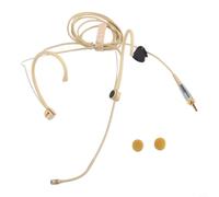 Hands-Free Headset Microphone for Stage Use(B(For Sennheiser)) | Flexible boom arm, precise positioning, clear vocal pickup, 3.5mm connector, beige finish