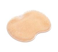 Hands-Free Silicone Foot Scrubber Mat, Foot Scrubber for Shower with Non-Slip Suction Cups Feet Back Cleaning Pad Improves Circulation for Men Women Eliminate Calluses Dead Skin Foot Cleaner (Orange)