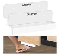 Hands Free Trash Cabinet Opener, Cabinet Foot Pull For Trash Drawer, Stainless Steel Cabinet Foot Pull, Easy To Install And Use, Full-Coverage Cabinet Drawers Suitable For The Kitchen-(2 Pack White)