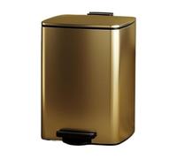 Hands-Free Trash Can, Heavy-Duty Stainless Steel Pedal Bin with Soft-Close Lid & Inner Bucket for Kitchen, Bathroom, Living Room - Stylish Waste Bin