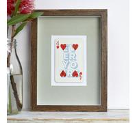 Hands & Hearts Forever yours playing card print - Light Birch - Hearts