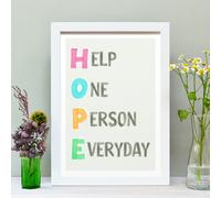 Hands & Hearts HOPE print - Unframed