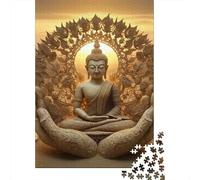 Hands Holding Buddha Jigsaw Puzzle 1000 Piece Recycled Paper for Adults Protective CalmPuzzle Educational Game Decompression Home Activity Great Gift Idea for Birthdays 70x50cm/1000pcs