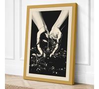 Hands Holding Light Canvas Wall Art Print 36x24 Inch | Ready to Hang, Gallery Wrapped, Fade-Resistant Inks, Securely Packaged, UK Made