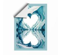 Hands in Heart Modern Unframed Wall Art Print A4 (29.7×21cm), Wall Decor for Living Room, Bedroom, Office & Home, Art Gift