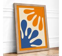 Hands in Motion Minimalist Framed Wall Art Print A2 (59.4×42cm) Oak, Wall Decor for Living Room, Bedroom, Office & Home, Ready to Hang, Art Gift
