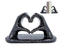 Hands Love Gesture Bookends,Heart-Shaped Resin Sculpture Bookends,hands Love Gesture Decoration Bookends,Hands Style Book Ends For Shelves,Love Decoration Ornaments