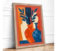 Hands Nurturing Growth Modern Framed Wall Art Print A3 (42×29.7cm) Oak, Wall Decor for Living Room, Bedroom, Office & Home, Ready to Hang, Art Gift