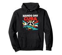 “Hands Off Cuba”, Vintage Anti-War Pullover Hoodie