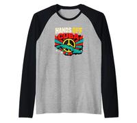 “Hands Off Cuba”, Vintage Anti-War Raglan Baseball Tee