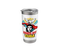 “Hands Off Cuba”, Vintage Anti-War Stainless Steel Insulated Tumbler