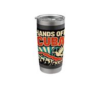 “Hands Off Cuba”, Vintage Anti-War Stainless Steel Insulated Tumbler