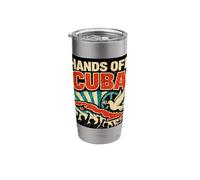 “Hands Off Cuba”, Vintage Anti-War Stainless Steel Insulated Tumbler