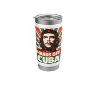 “Hands Off Cuba”, Vintage Anti-War Stainless Steel Insulated Tumbler