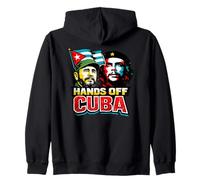 “Hands Off Cuba”, Vintage Anti-War Zip Hoodie