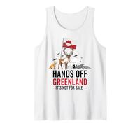 Hands Off Greenland is not for Sale Denmark Animal Bear Tank Top