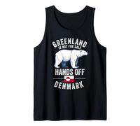 Hands Off Greenland is not for Sale Denmark Animal Bear Tank Top