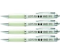 Hands Off LIZZY'S PEN, 4 X PRINTED PENS FOR LIZZY