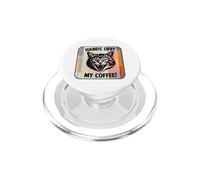 Hands Off My Coffee Funny Angry Cat Graphic PopSockets PopGrip for MagSafe
