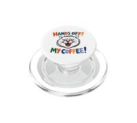 Hands Off My Coffee Funny Angry Cat Graphic PopSockets PopGrip for MagSafe