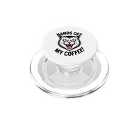 Hands Off My Coffee Funny Angry Cat Graphic PopSockets PopGrip for MagSafe