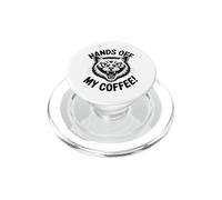 Hands Off My Coffee Funny Angry Cat Graphic PopSockets PopGrip for MagSafe