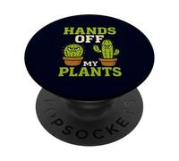 Hands Off My Plants Funny Cactus Gardener Lover PopSockets Adhesive PopGrip