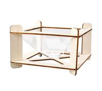 Hands on Assembly Wood 3D Hologram Projector Optical Experiment Set Physics Teaching Tool for Classroom Demonstration Classroom Science Aid