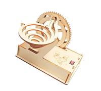 Hands on Assembly Wood Mechanical Marble Runing Gear Model Physics Learning Set Kid Science Educational Toy for Student Gear Transmission