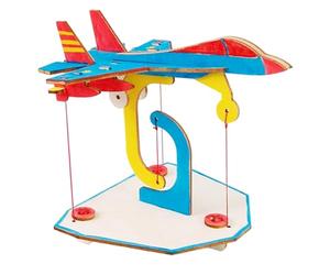 Hands on Assembly Wood Suspension Aircraft Science Experiment Physics Learning for Children Enhances Cognitive Abilities Science Education