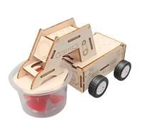 Hands on Assembly Wooden Cleaning Sweeper Car Set Fun Educational Science Toy for Kids Exploring Physics Principles School Science Experiment