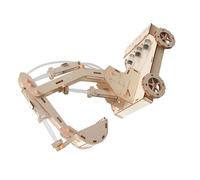 Hands on Assembly Wooden Hydraulic Excavator Model Kid Educational Science Toy Physics Teaching Aid for Students Physics Teaching Tool for Students