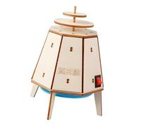 Hands on Assembly Wooden Space Return Cabin Model Set