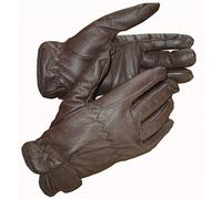 Hands On Equestrian Childrens Leather Horse Riding Gloves Black Brown Tan Cream (Brown, XXS)