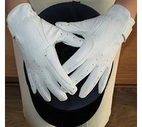 Hands On Equestrian Ladies Dressage Gloves Horse Riding White or Cream (White, Medium)