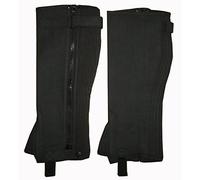 Hands On Equestrian Ladies Mens WIDE Black or Brown Washable Amara Horse Riding Chaps Gaiters (Brown, Large)