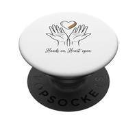 Hands on, Heart Open Spiritual Reiki Healing Energy PopSockets Adhesive PopGrip