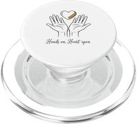 Hands on, Heart Open Spiritual Reiki Healing Energy PopSockets PopGrip for MagSafe