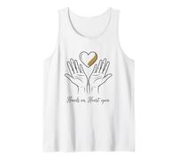 Hands on, Heart Open Spiritual Reiki Healing Energy Tank Top