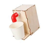 Hands on Learning Toy Automatic Wooden Water Dispenser Model Building Set for Children Student Science Education Intelligent Drinking Spring Model