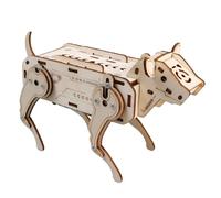Hands-on Physics Learning Project Wooden Voice Control Mechanical Dog, Assembly Science Model for Teacher Use and Guided Home Activities Voice Control Mechanical Dog Science Model Wooden Assembly Home