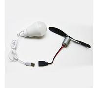 Hands On Science Project Wind Turbine Generator with 18cm Propeller and USB Light for Kids' Education