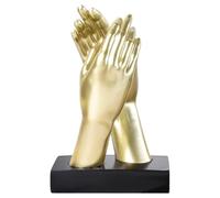 Hands Sculpture For Decoration - Modern Meaningful for Home Bookshelf Workplace Mother Couple Best Friend Wedding Resin Figurine Symbolic Gesture Achievement Friendship Love Support Bond Gift Wife