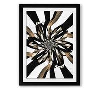 Hands to Center Geometric Framed Wall Art Print A1 (84.1×59.4cm) Black, Wall Decor for Living Room, Bedroom, Office & Home, Ready to Hang, Art Gift