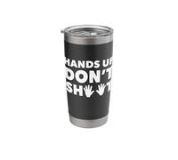 Hands Up Don't Shoot Black Lives Matter Justice Protest #BLM Stainless Steel Insulated Tumbler