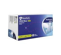 Handsafe HEA00012 Powder-Free Gloves, Nitrile, Medium, Blue (Pack of 200)
