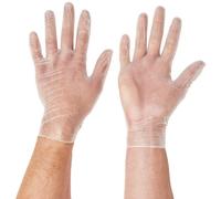 Handsafe Powder-Free Vinyl Gloves Medium Clear (Pack Of 100) Gn65